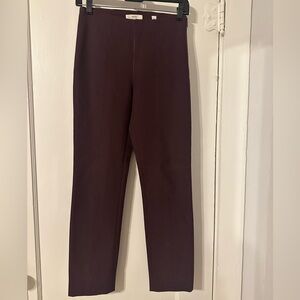 Side zip straight fitted pants